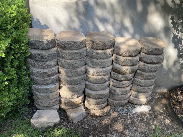 Piles of pavers