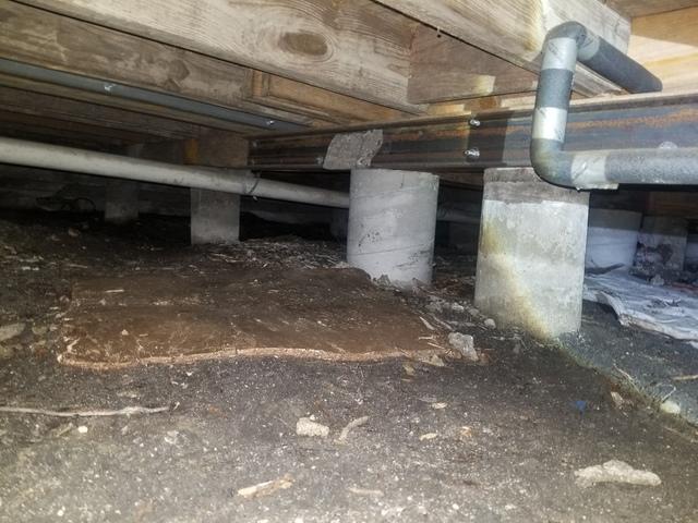 Before Crawl Space Encapsulation