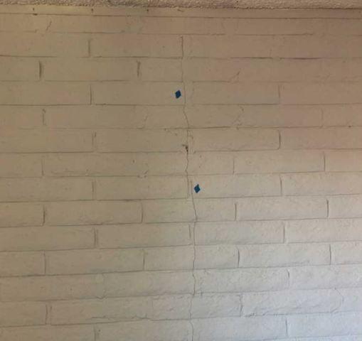 Interior Cracks in Brickwork