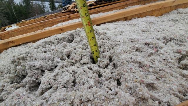 Cellulose Installed After Spray Foam