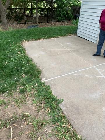 Back Patio Leveled and Sealed