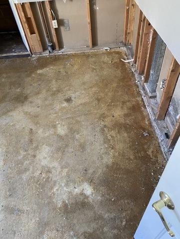 Removed Drywall and Flooring