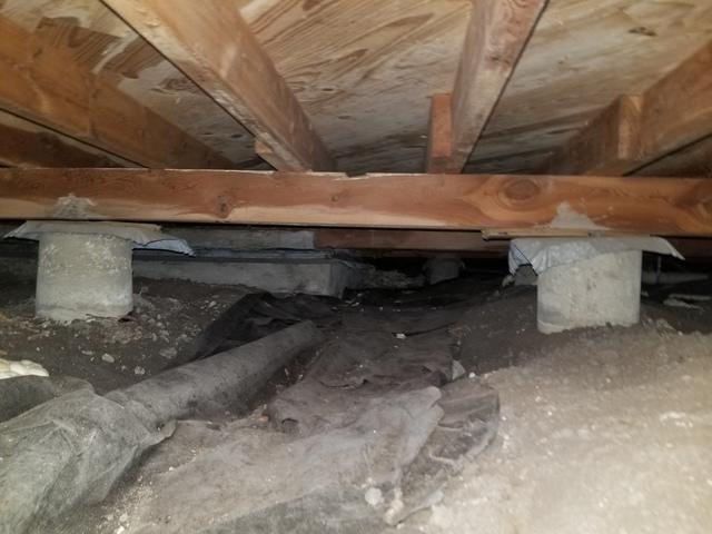 Before Crawl Space Encapsulation