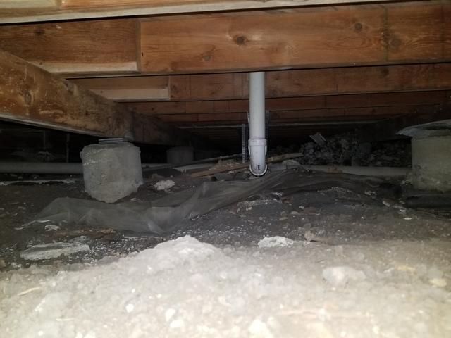 Before Crawl Space Encapsulation