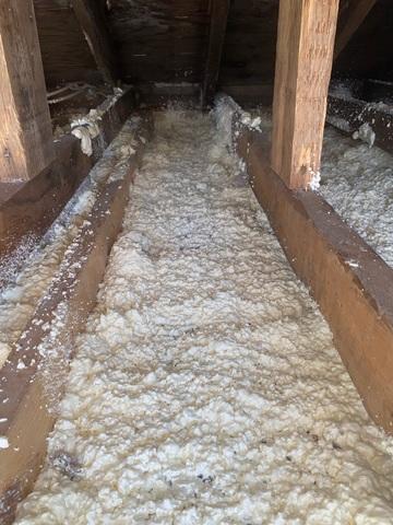 Closed-Cell Spray Foam Insulation Applied