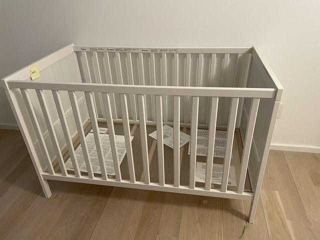A baby's crib.