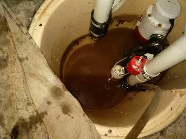Sump Pump Before Maintenance