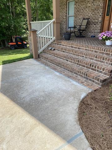 Leveled Concrete Walkway