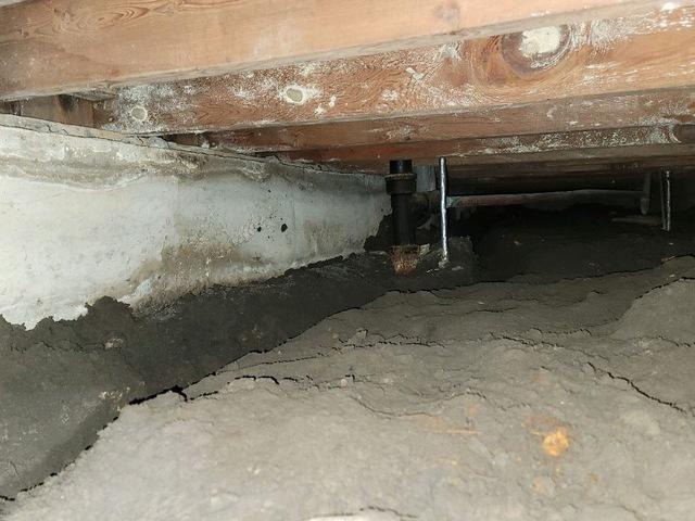 Before Crawl Space Remediation