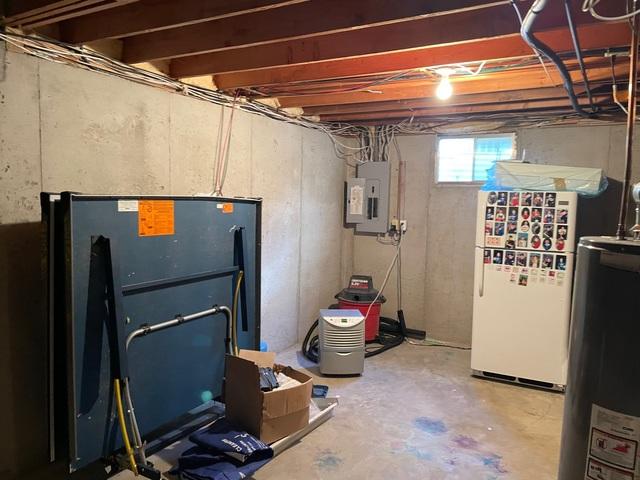 This was the foundation wall before the push pier installation.