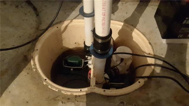 Sump Pump Before Maintenance