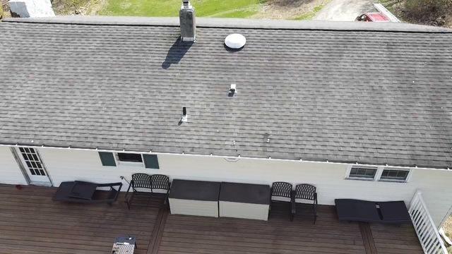 Drone Shot of the Back of Their Roof