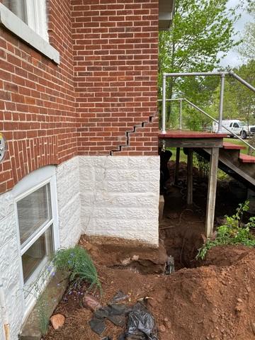 Push Pier Installation Ready for Lift