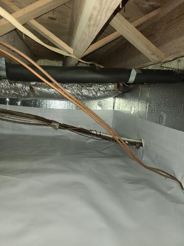 Sealed and Insulated Crawl Space