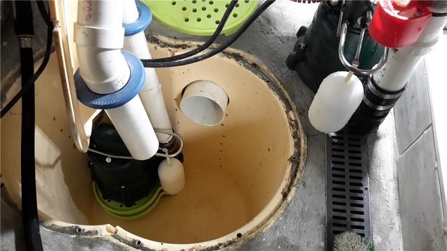 Triple Safe Sump Pump Being Cleaned Out