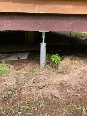 Galvanized Steel Rods Driven into the Ground
