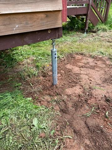 Helical Piles Driven into the Ground Like Screws