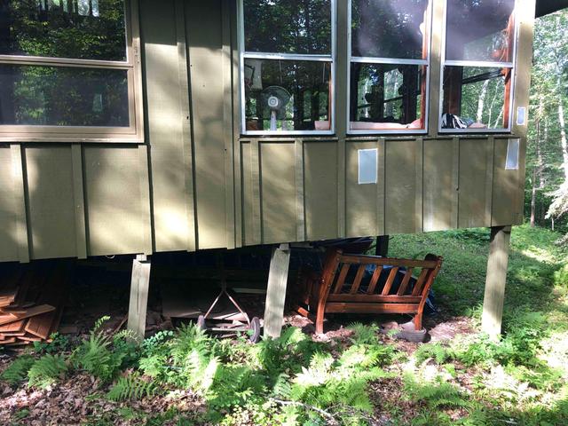 Compromised Support in Brook Park, MN Cabin