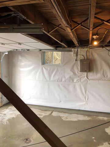 Basement Wall Vapor Barrier never Evansville, Newburgh, Owensboro