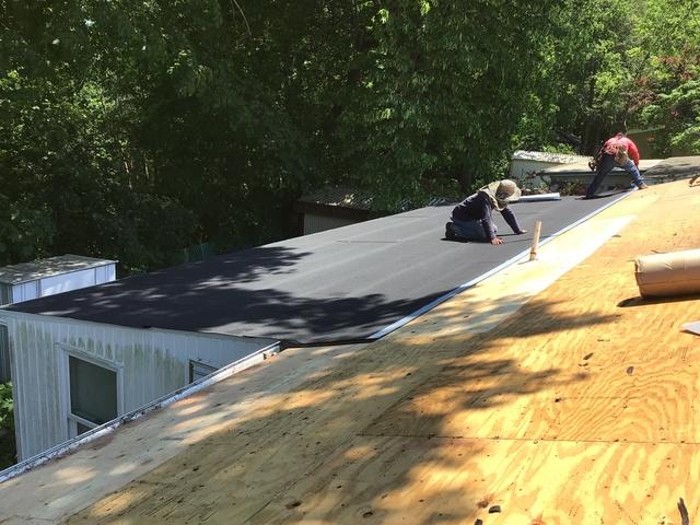 Placing the IKO Roof-Fast Cap Sheet