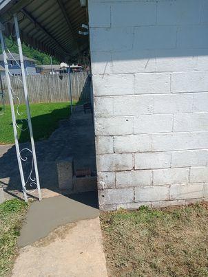 David C. in Salt Rock had cracks in the walls of his garage and noticed that the floor was starting to sink.