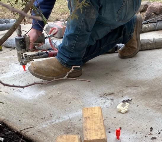 Concrete Repair Crew Lifts Slab in Virginia, MN