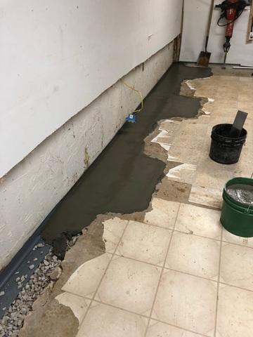 Waterproofed Basement