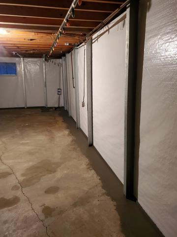 PowerBraces Installed Over CleanSpace Wall System