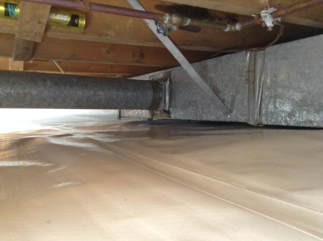 Crawl Space Vapor Barrier Installation