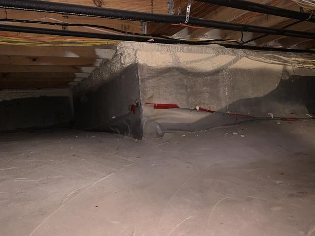 Before Crawl Space Remediation