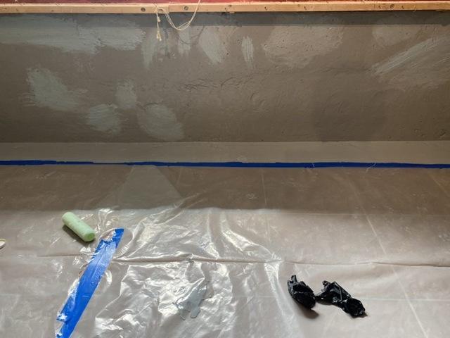 During Basement Waterproofing