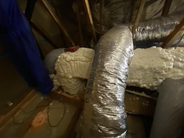 More Ductwork is Insulated with Spray Foam