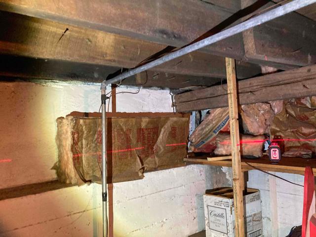 Laser Level Gauges Foundation Settlement