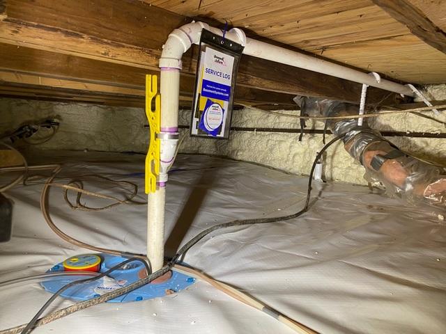 SmartSump Keeps the Crawl Space Dry.