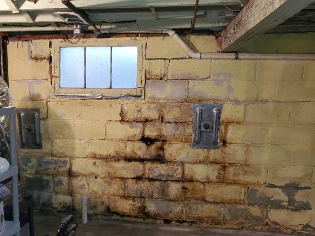 Wet Leaking Basement with Block Walls In Grosse Ile, Mi