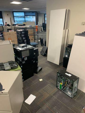 <p>Removal and recycling of electronics from an office space in Denver</p>
