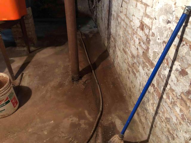 Damp Basement Before