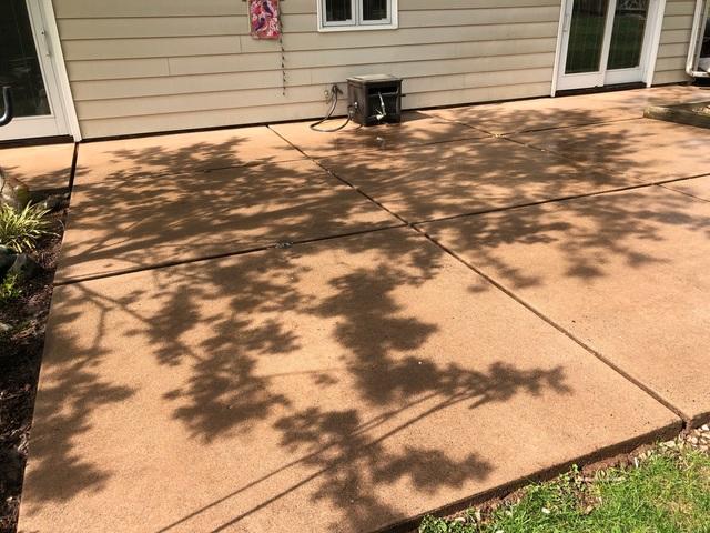 Concrete Patio Before Repair