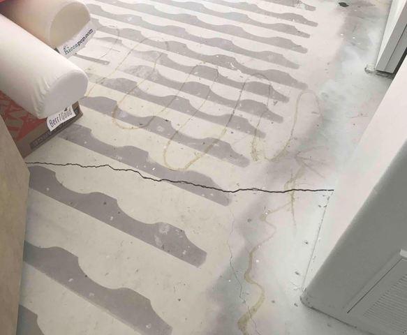 Interior Concrete Crack