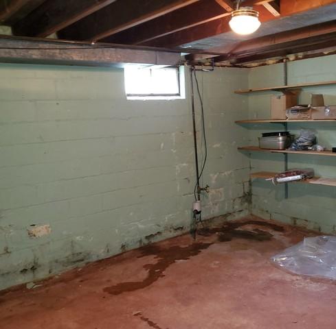 Water was leaking into the basement, causing David and his wife to worry about the value and safety of their home.