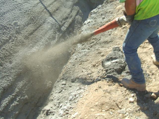 <p>Placing Shotcrete at Humboldt General Hospital</p>