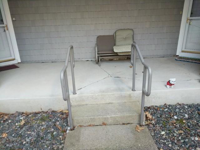 Uneven Step Up to Concrete Slab