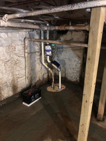 TripleSafe Sump Pump Installed