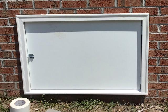 Custom PVC Crawl Space Door