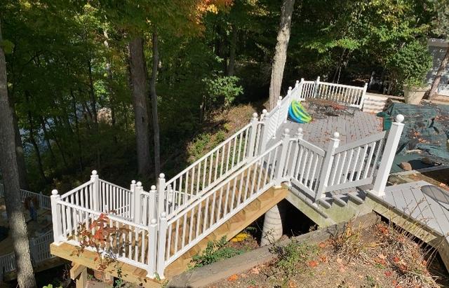 Stairs leading to the Thornapple River