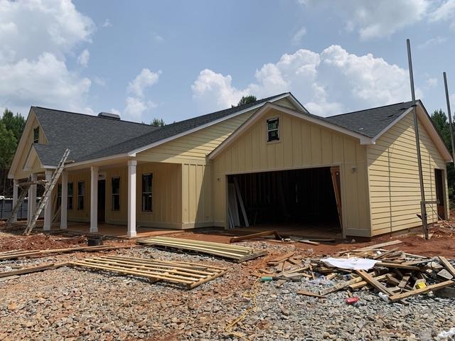 Newly installed James Hardie Siding.