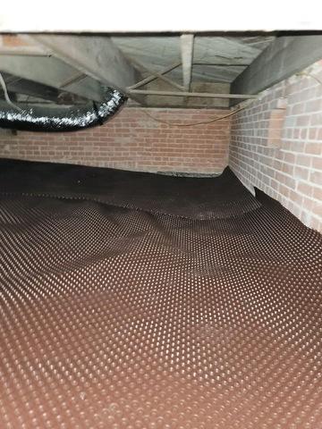 Drainage matting that we place underneath the CleanSpace vapor barrier