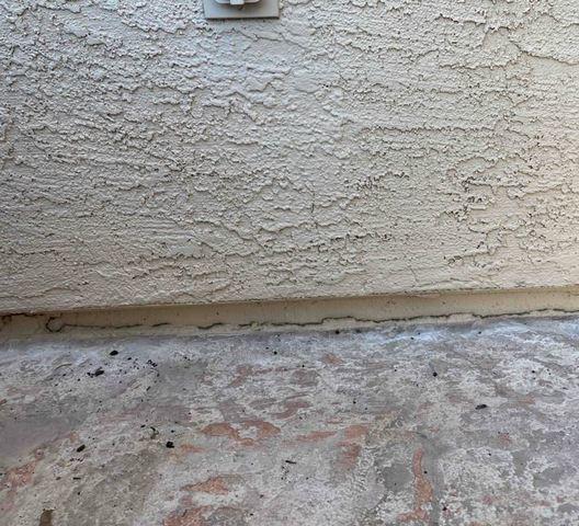 Horizontal Concrete cracks on Stem Wall in Cave Creek, AZ