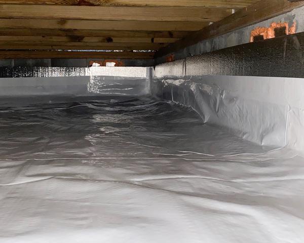 By sealing off the crawl space with the CleanSpace Encapsulation System we are able to reduce moisture and humidity in the crawl space.