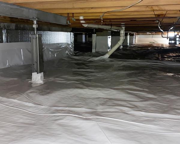 By installing the CleanSpace Encapsulation System our crew can help the homeowner seal out the winter drafts making the home warm in the colder months.